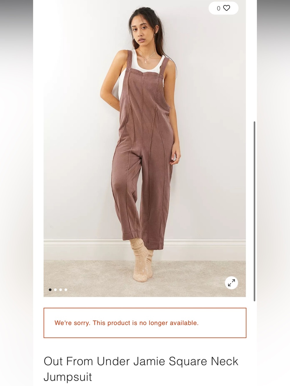 Out From Under Jamie Square Neck Jumpsuit